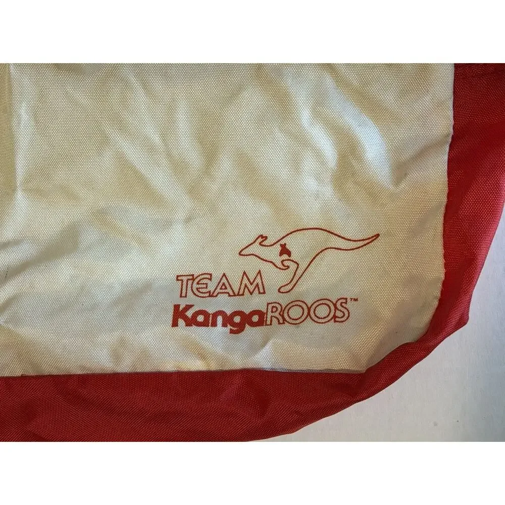 Vintage Rare Kangaroos Roos Travel Bag Red/White Hard to Find!! FREE SHIPPING
